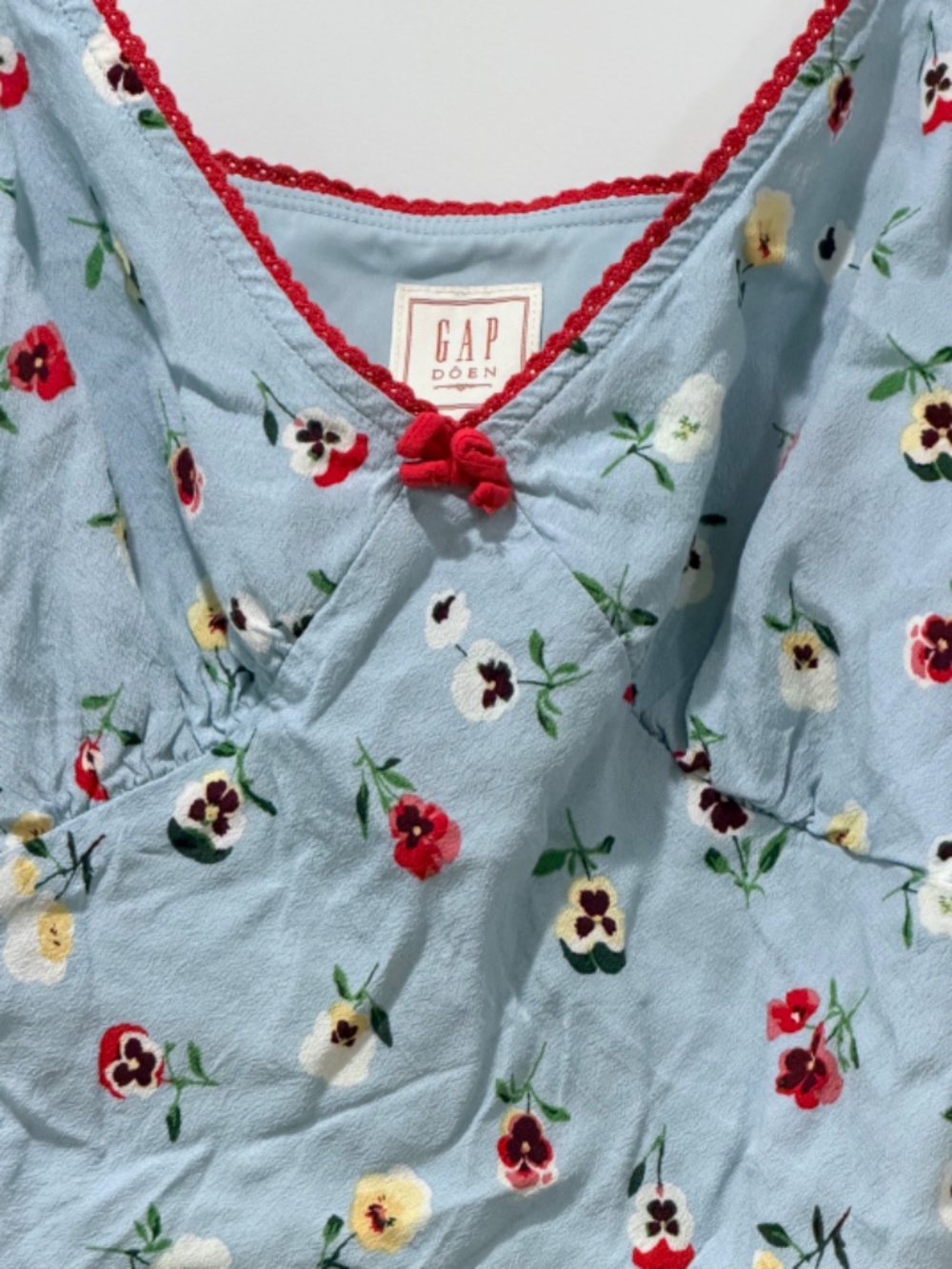GAP X DOEN Floral Tank Top Women's Size S - Picture 3 of 5